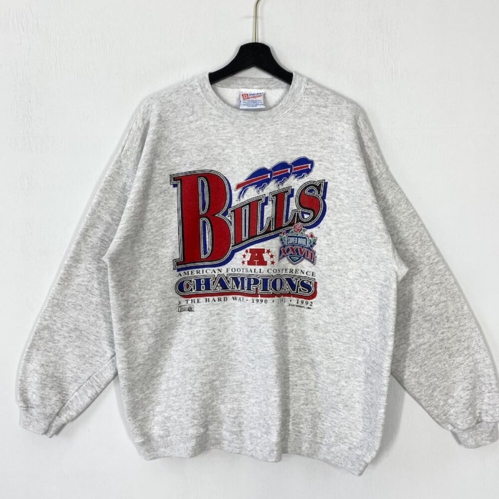 Vintage 90s Buffalo Bills Sweatshirt, Retro Buffalo Bills NFL Football Shirt Tee